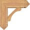 Ekena Millwork Legacy Arts and Crafts Smooth Bracket w/ Offset Brace, Western Red Cedar, 7 1/2"W x 22"D x 22"H BKT0806X22X22LEC03SWR - alternate 3